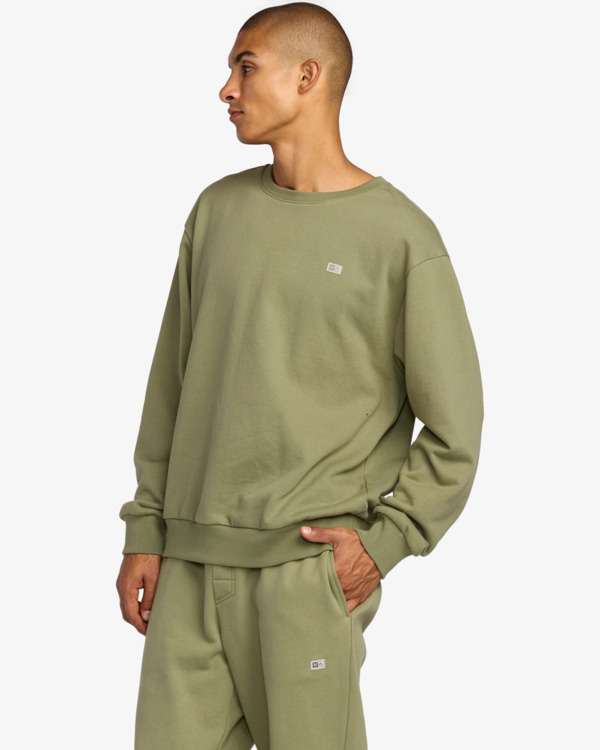 4 Va Essential - Sudadera de cuello redondo para hombre  AVYFT00331 RVCA