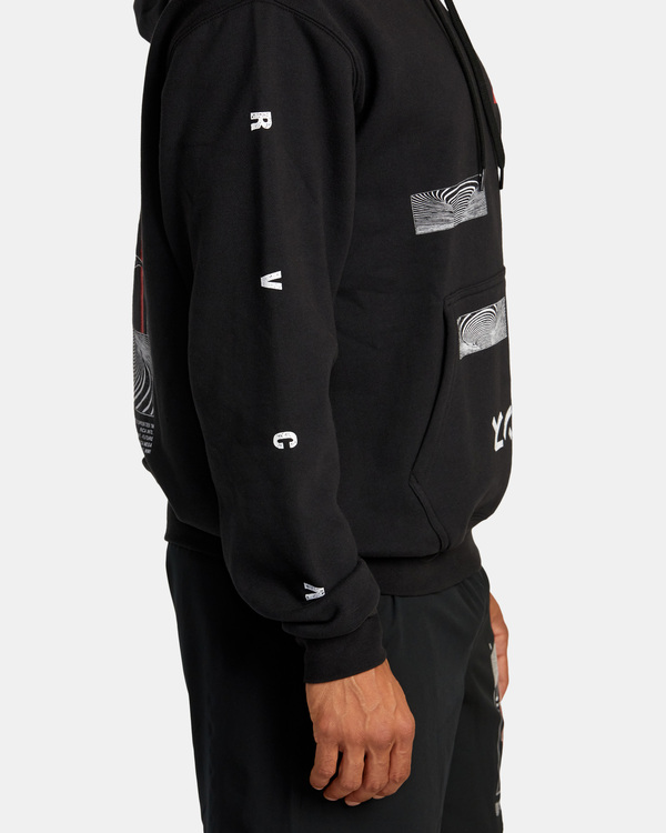 6 Black Sun - Sweat à capuche pour Homme Noir AVYFT00365 RVCA