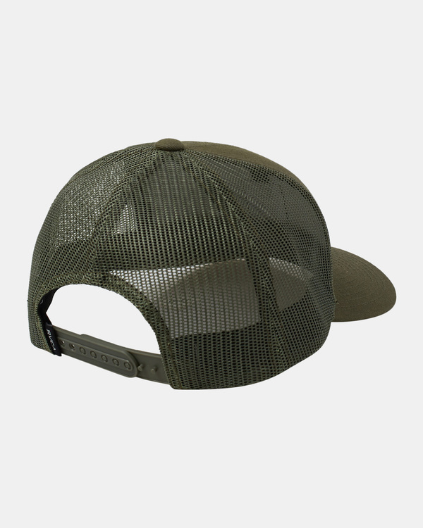 1 VA Station - Trucker Cap for Men Green AVYHA00512 RVCA