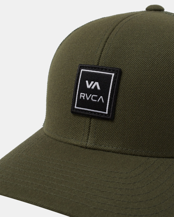 3 VA Station - Trucker Cap for Men Green AVYHA00512 RVCA