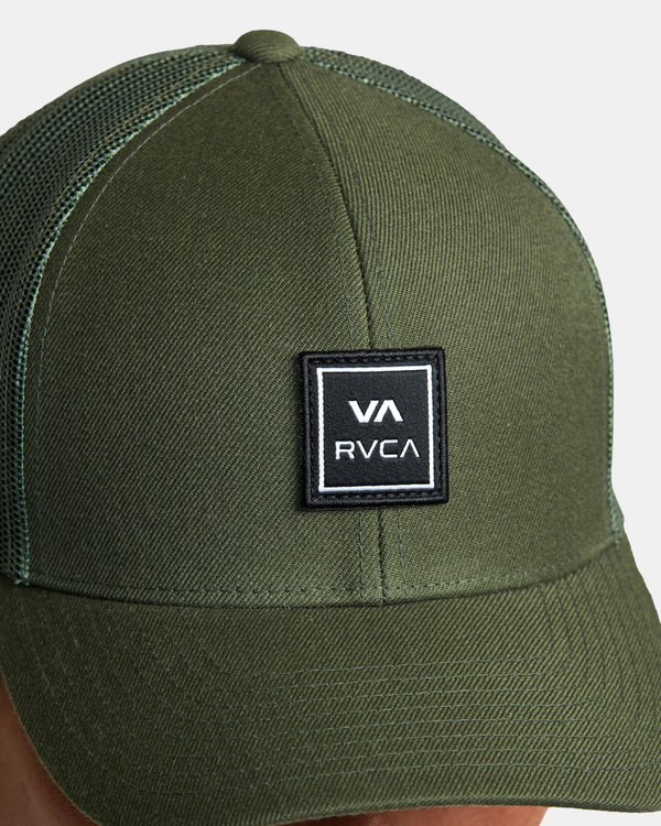 5 VA Station - Trucker Cap for Men Green AVYHA00512 RVCA