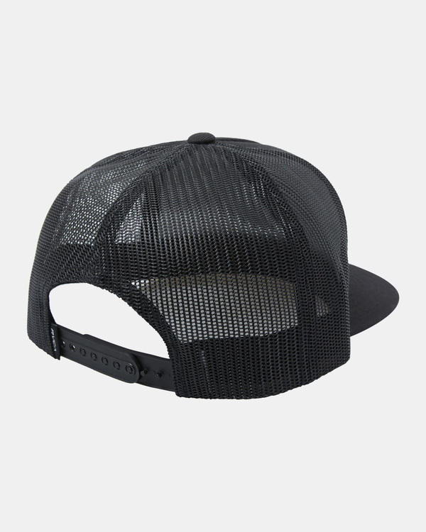 3 Platform - Trucker Cap for Men Black AVYHA00600 RVCA