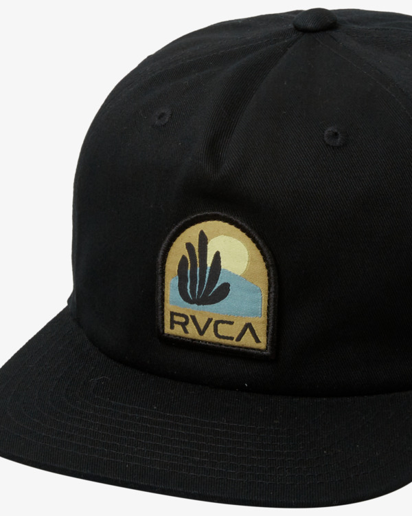 5 Paper Cuts - Snapback Cap for Men Black AVYHA00637 RVCA