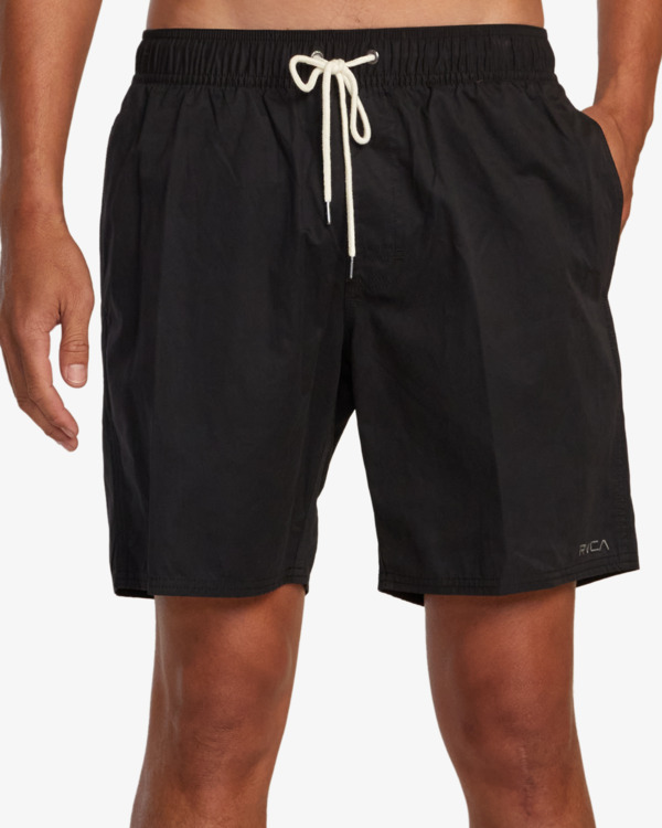 1 Opposites Elastic - Hybrid Amphibian Shorts for Men Black AVYHY03000 RVCA