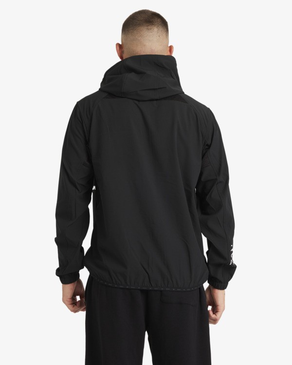 RVCA Men's Yogger Jacket II - Moisture Wicking Hooded Workout Jacket