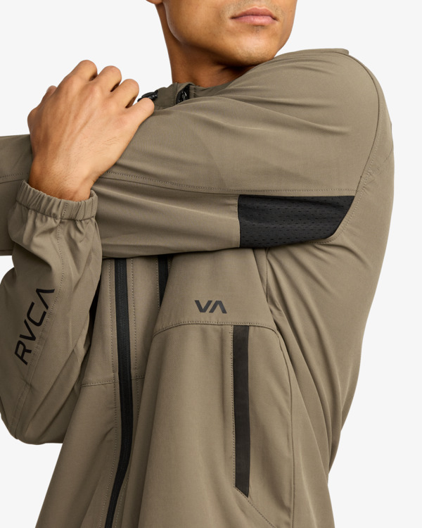 4 Yogger Ii - Chaqueta con capucha y cremallera para hombre Multi AVYJK00123 RVCA