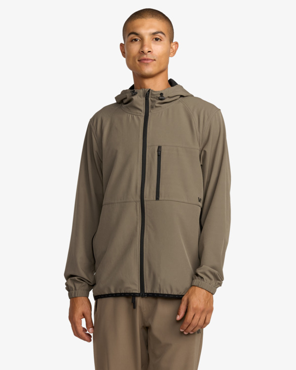 2 Yogger Ii - Chaqueta con capucha y cremallera para hombre Multi AVYJK00123 RVCA