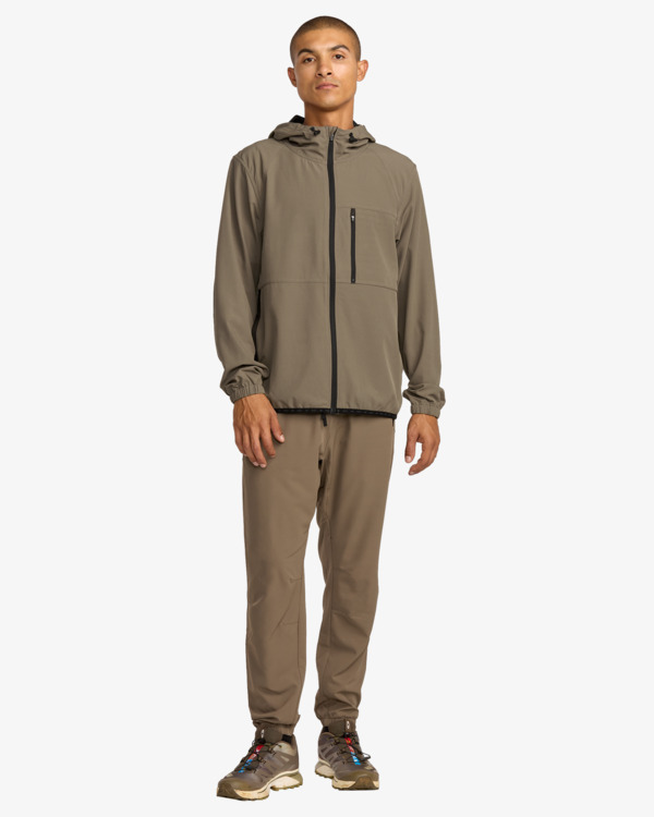 6 Yogger Ii - Chaqueta con capucha y cremallera para hombre Multi AVYJK00123 RVCA
