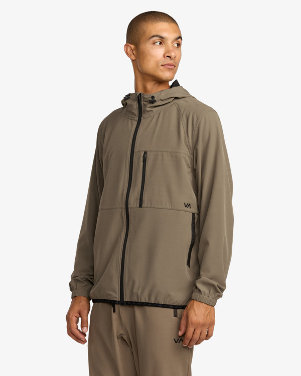 5 Yogger Ii - Chaqueta con capucha y cremallera para hombre Multi AVYJK00123 RVCA