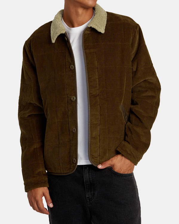 9 Surplus   - Chaqueta Acolchada  para Hombre Marron AVYJK00262 RVCA