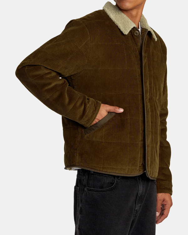 4 Surplus   - Chaqueta Acolchada  para Hombre Marron AVYJK00262 RVCA