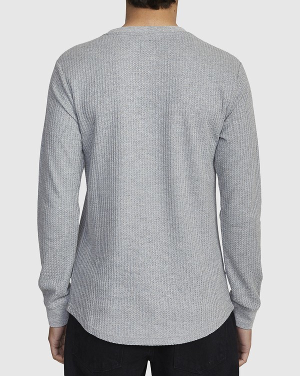 9 Recession Collection Day Shift - Long Sleeve Thermal Top for Men Green AVYKT00104 RVCA