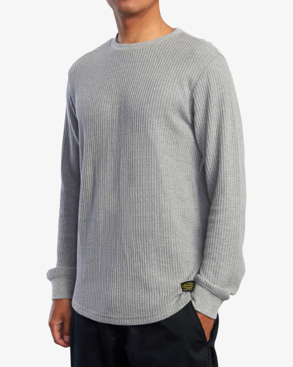 4 Recession Collection Day Shift - Long Sleeve Thermal Top for Men Green AVYKT00104 RVCA