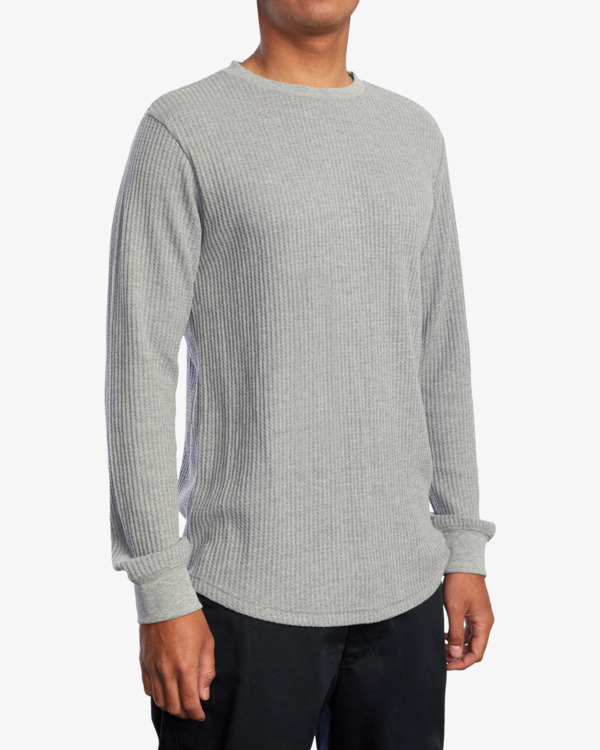 5 Recession Collection Day Shift - Long Sleeve Thermal Top for Men Green AVYKT00104 RVCA
