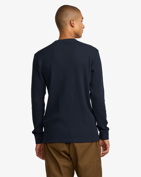 3 Recession Collection Day Shift - Top térmico de manga comprida para Homem Azul AVYKT00104 RVCA