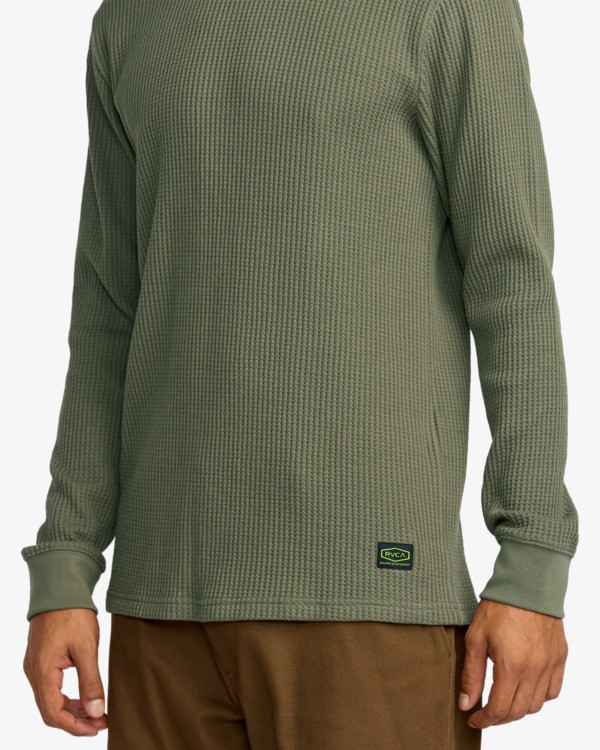 4 Recession Collection Day Shift - Top térmico de manga comprida para Homem Verde AVYKT00104 RVCA