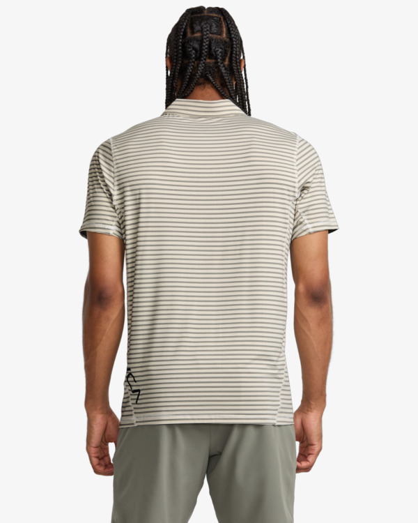 3 VA Sport Vent - Technical Polo Shirt for Men Grey AVYKT00305 RVCA