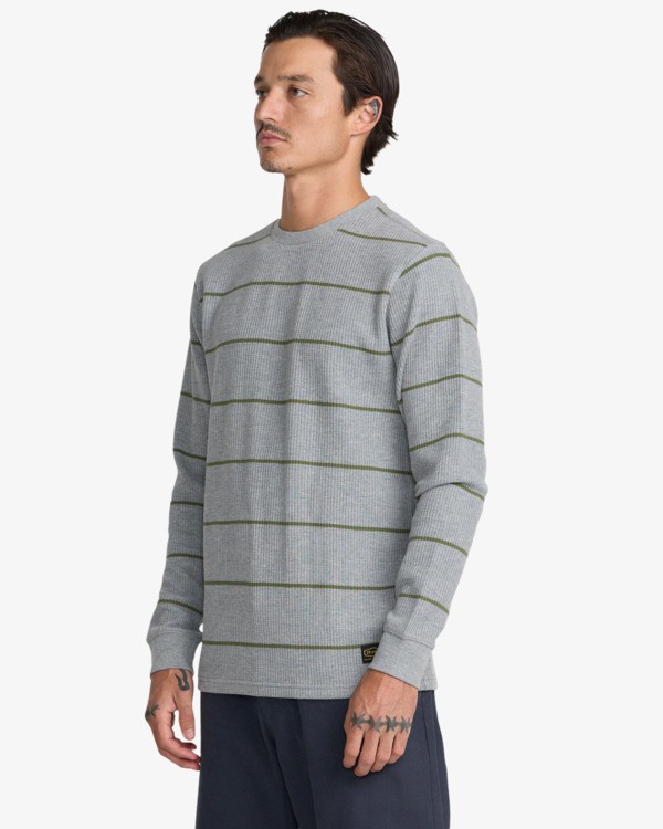 3 Day Shift Thermal Stripe Gris AVYKT00316 RVCA