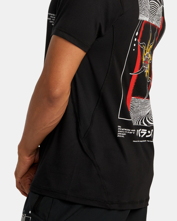 6 Kelsey Niziolek - Camiseta de manga corta para Hombre Negro AVYKT00366 RVCA