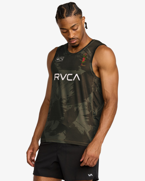 4 Hawaii Sport Vent - Top sem mangas para homem Verde AVYKT00369 RVCA