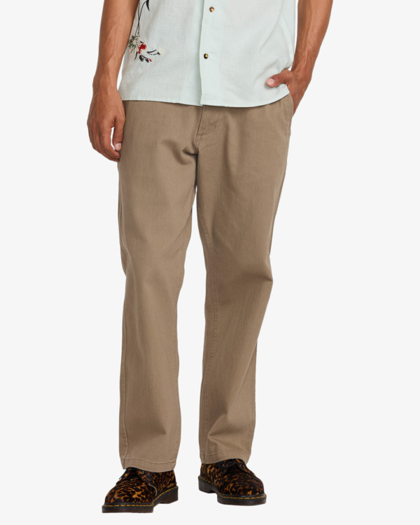 0 Americana - Pantalon chino pour Homme Beige AVYNP00227 RVCA