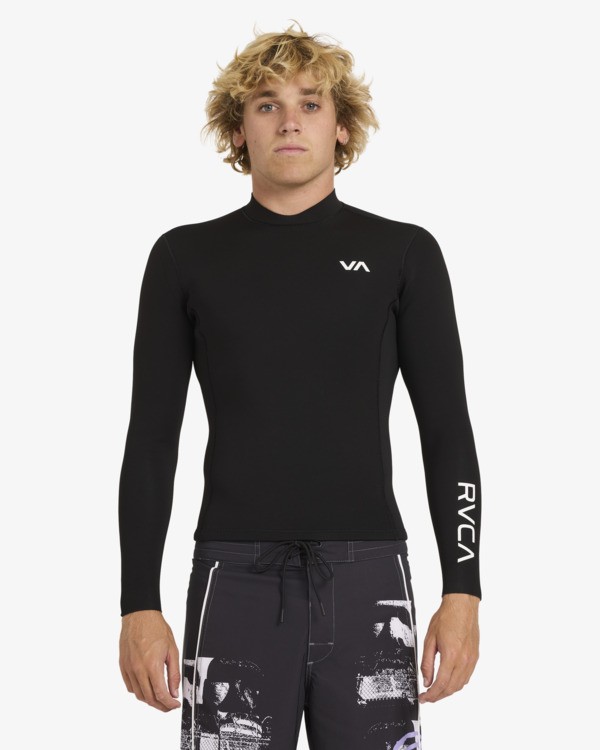 2 2mm Balance - Chaquetilla para Surf con Cremallera en la Espalda para Hombre Negro AVYW800103 RVCA