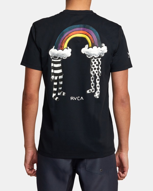 3 RVCA - Licra de manga corta para Hombre Negro AVYWR00116 RVCA