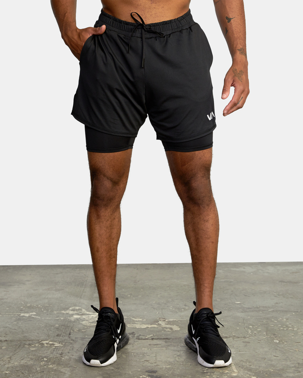 15 VA Sport Vent 16" - Short de Entrenamiento para Hombre Negro AVYWS00148 RVCA
