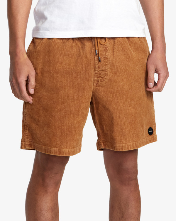 Escape Elastic - Men's Brown Corduroy Shorts | RVCA