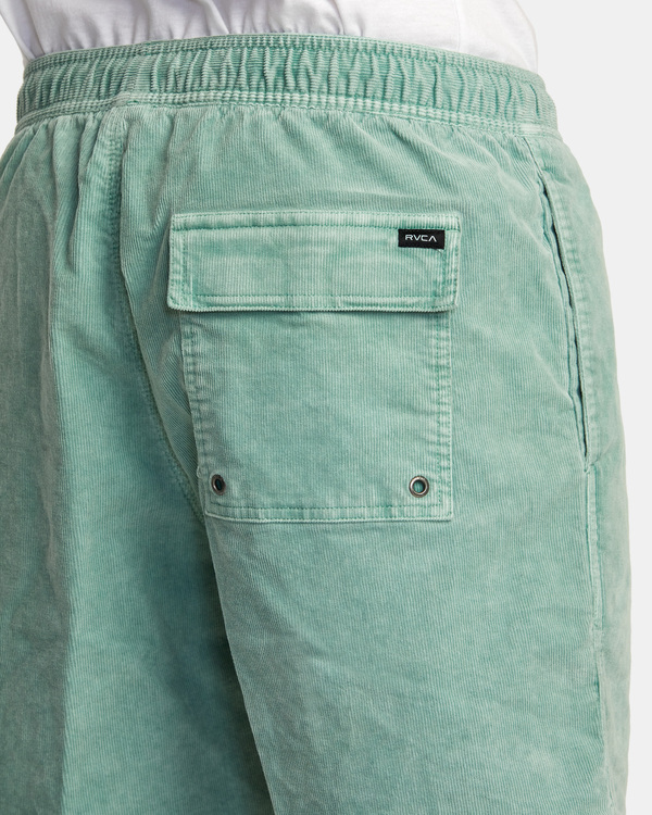 8 Escape Elastic - Short en velours pour Homme Vert AVYWS00160 RVCA