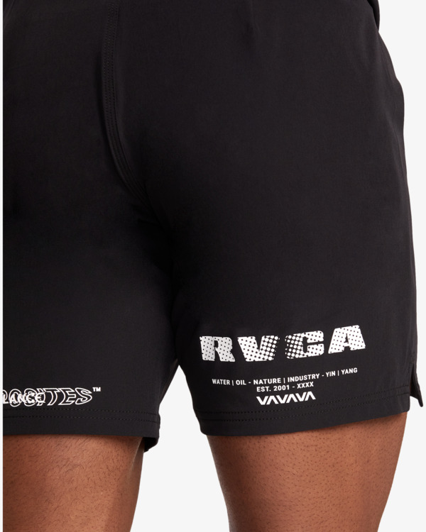 5 Fight Scrapper 17" - Performance Walkshorts for Men Black AVYWS00174 RVCA