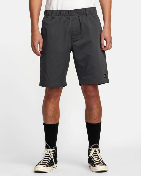 1 Recession Collection Americana - Elasticated Shorts for Men Black AVYWS00199 RVCA