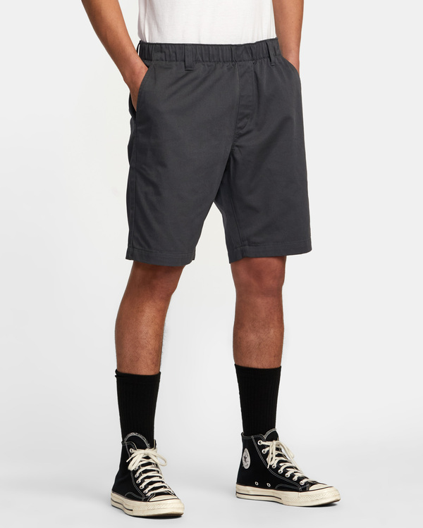 6 Recession Collection Americana - Elasticated Shorts for Men Black AVYWS00199 RVCA