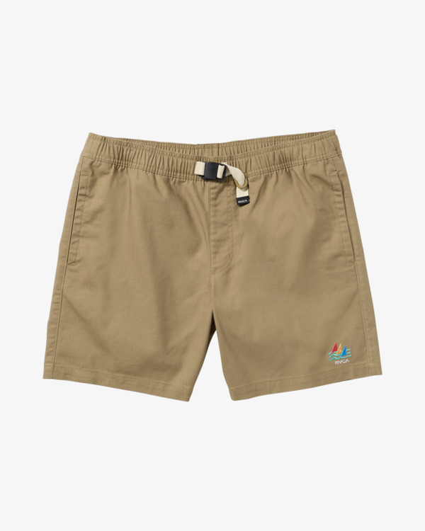 0 Civic Range 18" - Short con cintura elástica para Hombre Beige AVYWS00239 RVCA