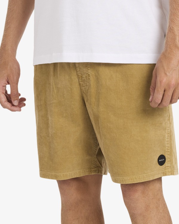 6 Escape - Shorts mit elastischem Bund f&uuml;r M&auml;nner Orange AVYWS00366 RVCA