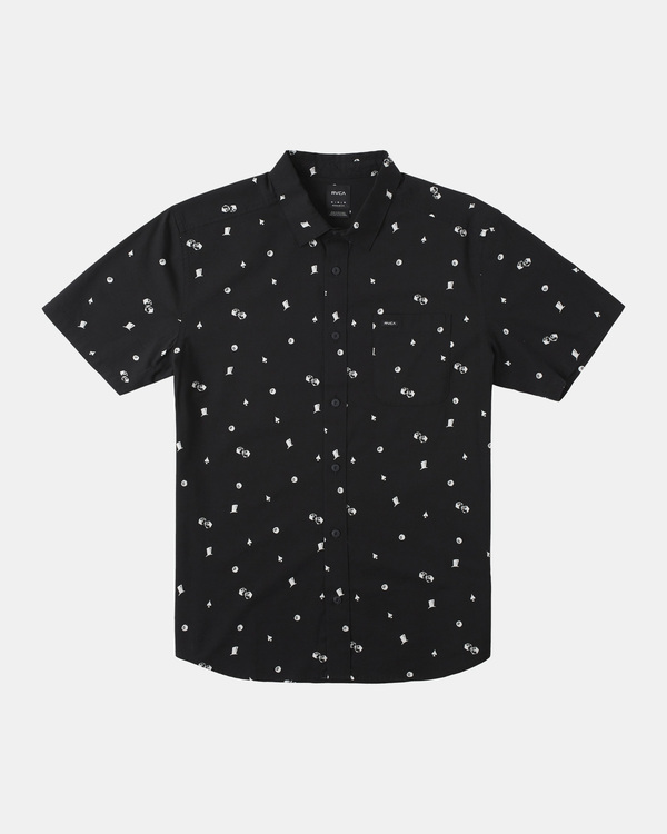 0 Degenerate - Short Sleeve Shirt for Men Black AVYWT00372 RVCA