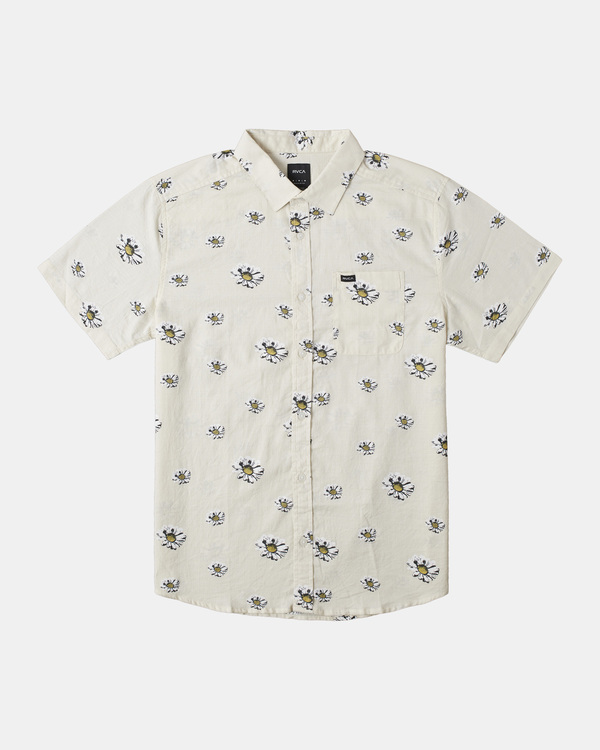 0 Pushin Up - Short Sleeve Shirt for Men White AVYWT00393 RVCA