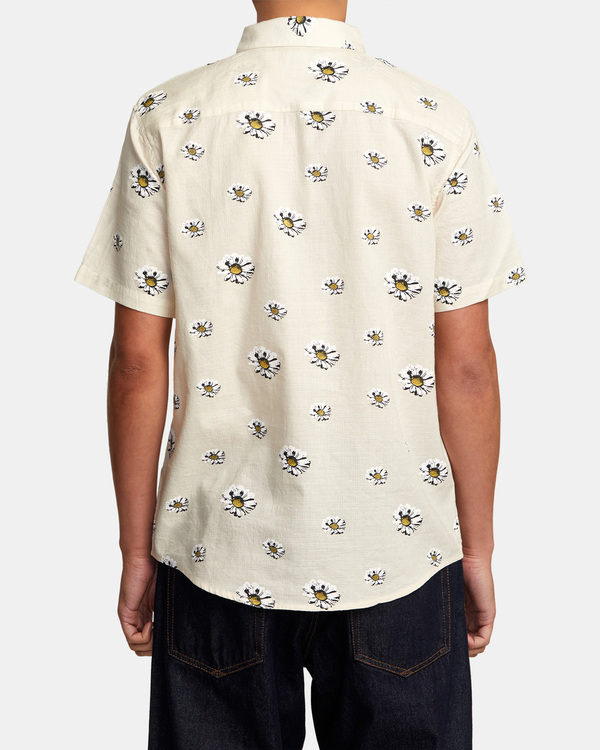 2 Pushin Up - Short Sleeve Shirt for Men White AVYWT00393 RVCA