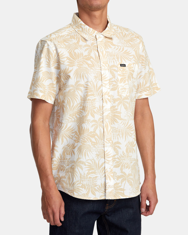 4 Rvgazi - Short Sleeve Shirt for Men Beige AVYWT00453 RVCA