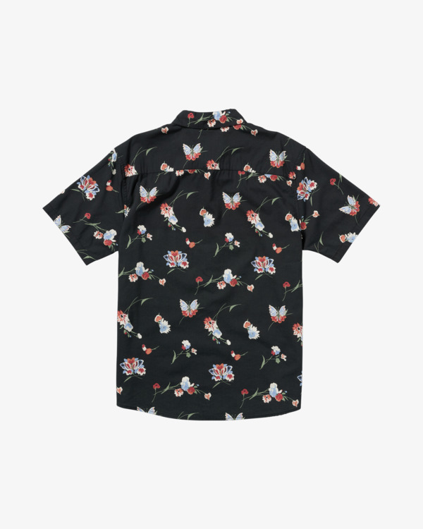 1 Morning Glory - Short Sleeve Shirt for Men Black AVYWT00490 RVCA