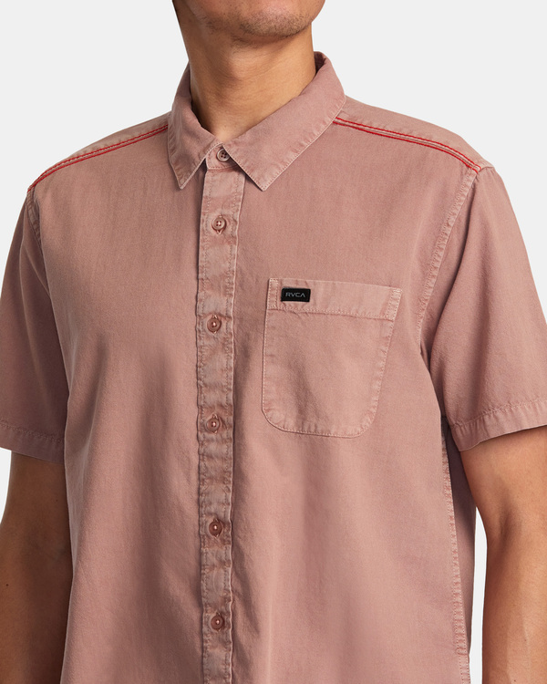 2 PTC - Short Sleeve Pocket Shirt for Men  AVYWT00494 RVCA