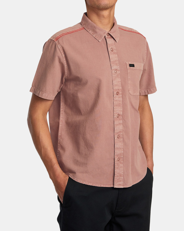 4 PTC - Camicia a maniche corte con taschino da Uomo  AVYWT00494 RVCA