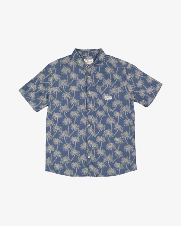 0 Exotica - Camisa de Manga Corta para Hombre Azul AVYWT00500 RVCA