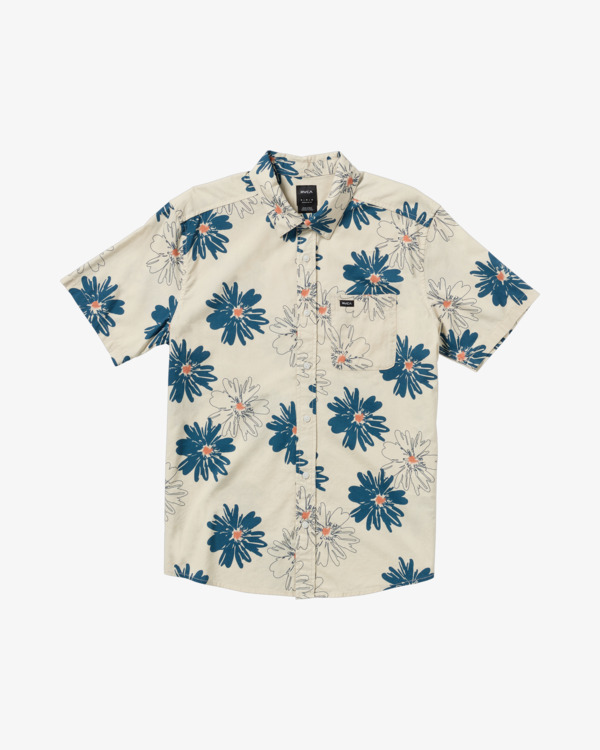 0 Resort - Camisa de Manga Corta para Hombre Marron AVYWT00520 RVCA