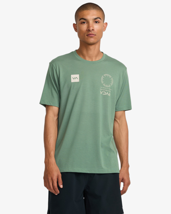 2 VA Sport Mark - T-Shirt für Männer Grün AVYZT01369 RVCA