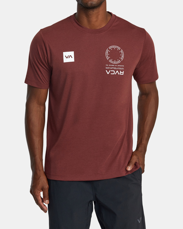 0 VA Sport Mark - T-Shirt for Men Red AVYZT01369 RVCA