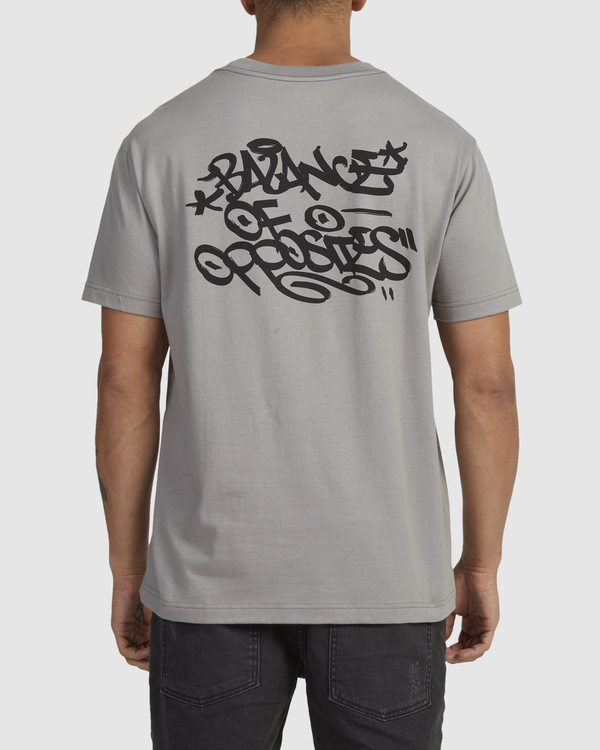 1 Tag - T-shirt pour Homme Gris AVYZT01842 RVCA