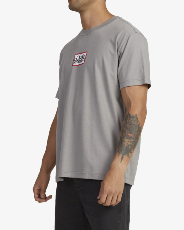 4 Tag - T-shirt pour Homme Gris AVYZT01842 RVCA