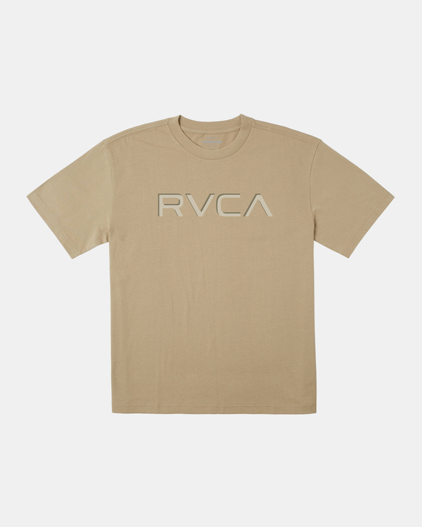 0 Big RVCA Embossed - T-Shirt für Männer Beige AVYZT01846 RVCA