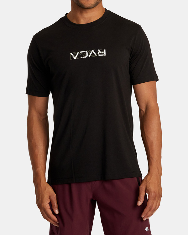 0 RVCA Layer Flip - T-shirt à manches courtes pour Homme Noir AVYZT02321 RVCA